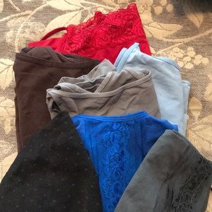 Collection of spandex camisoles